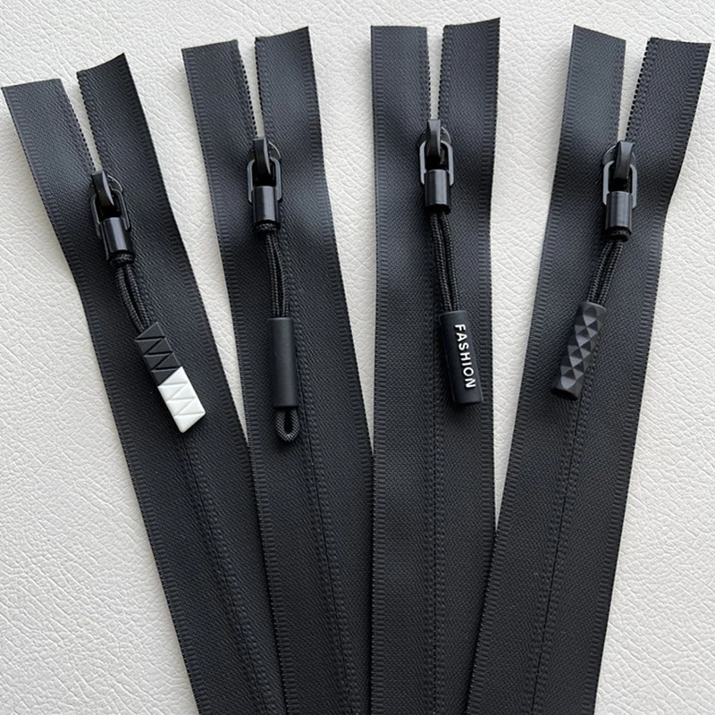 

5Pcs 20cm 3# Waterproof Zipper Close-End TPU Reverse Nylon Zippers For Clothes DIY Sewing Accessories Outdoor Garment Pocket Bag
