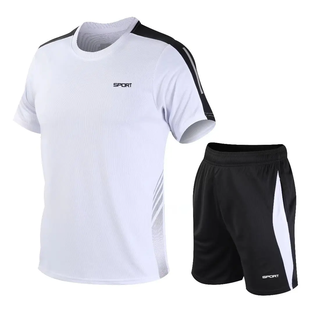 Adult Kids 2 Pcs/Set Running Clothes Sets Men Gym Fitness badminton Sports Suit Children Running Jogging Sport Wear Tracksuit