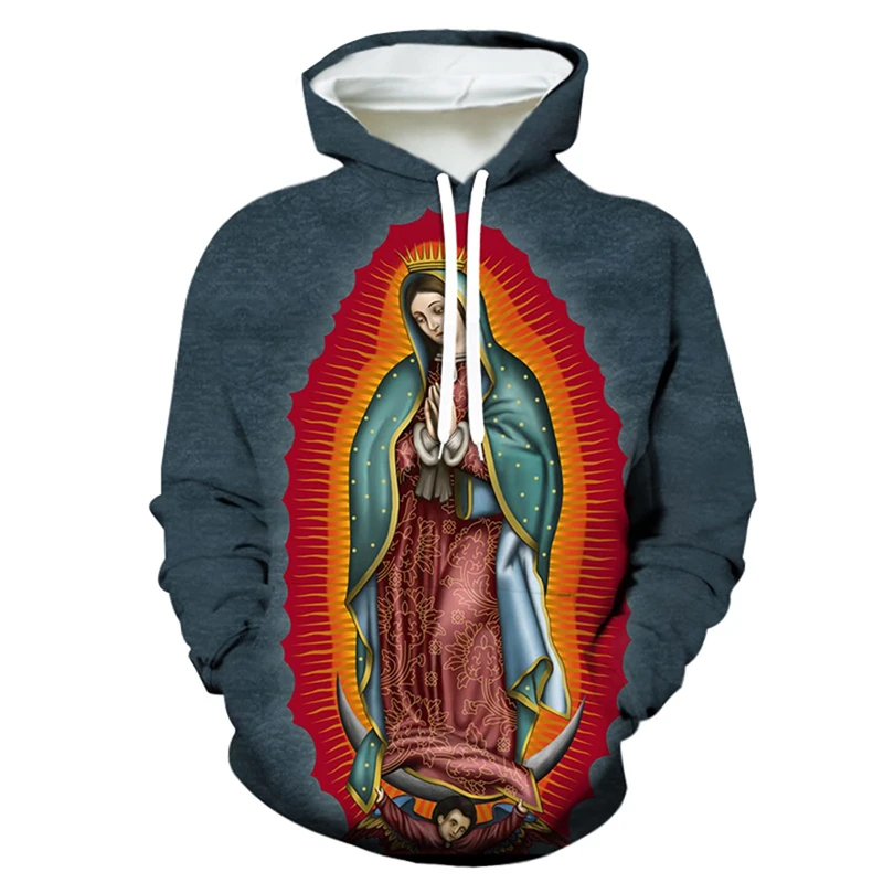 Модная Толстовка с длинным рукавом надписью Faith Дева Мария Гвадалупе Мексика