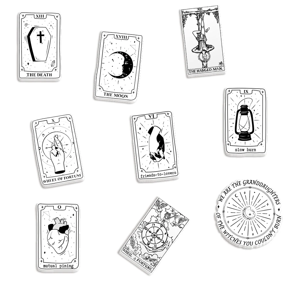 

DIY Modern Ornaments The Year's Best Sellers Tarot Cards Mini Resin Charms 10Pcs/lots