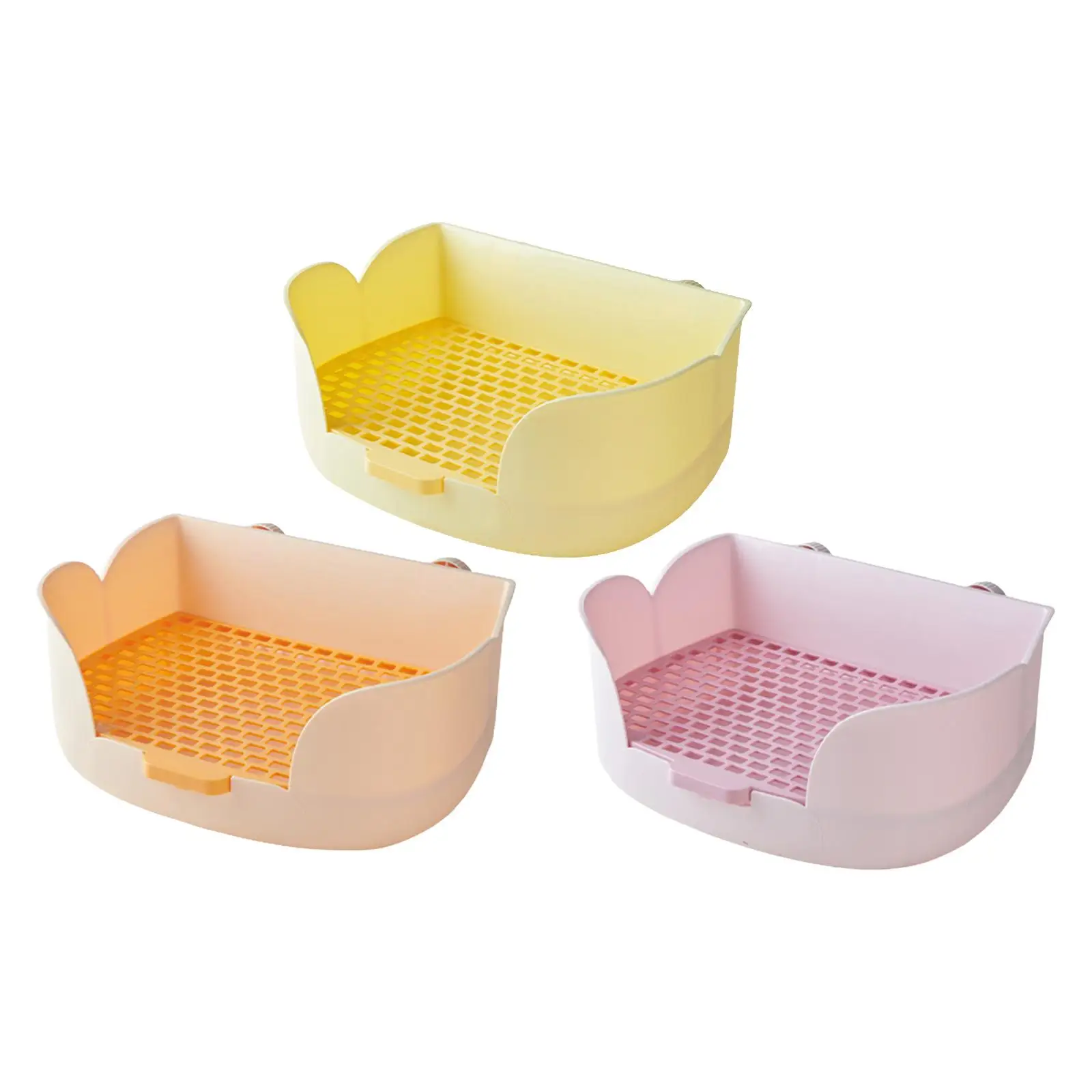 

Rabbits Litter Box Potty Trainer Pet Pans Easy to Clean Indoor Pet Toilets
