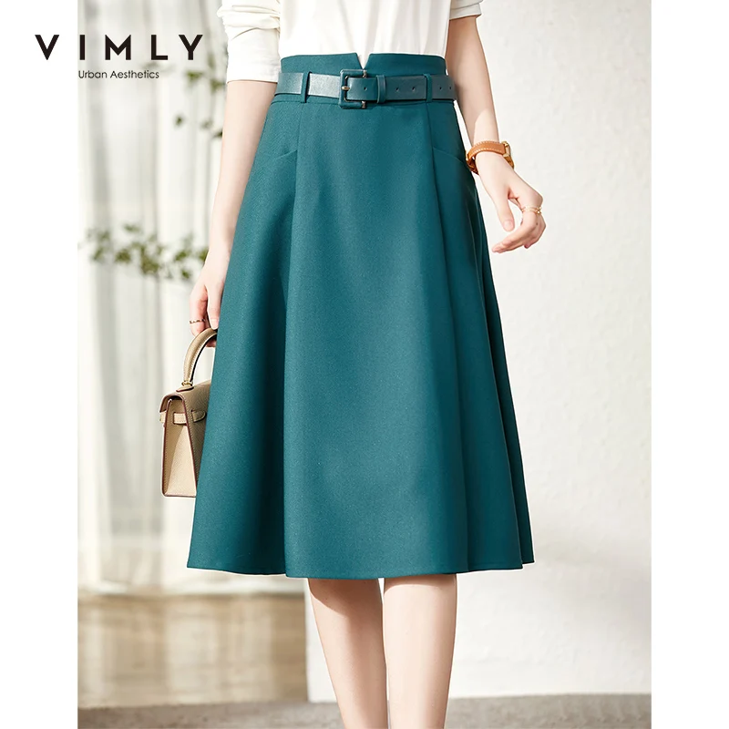 

Юбка-миди Женская плиссированная с завышенной талией, трапециевидная, V1120