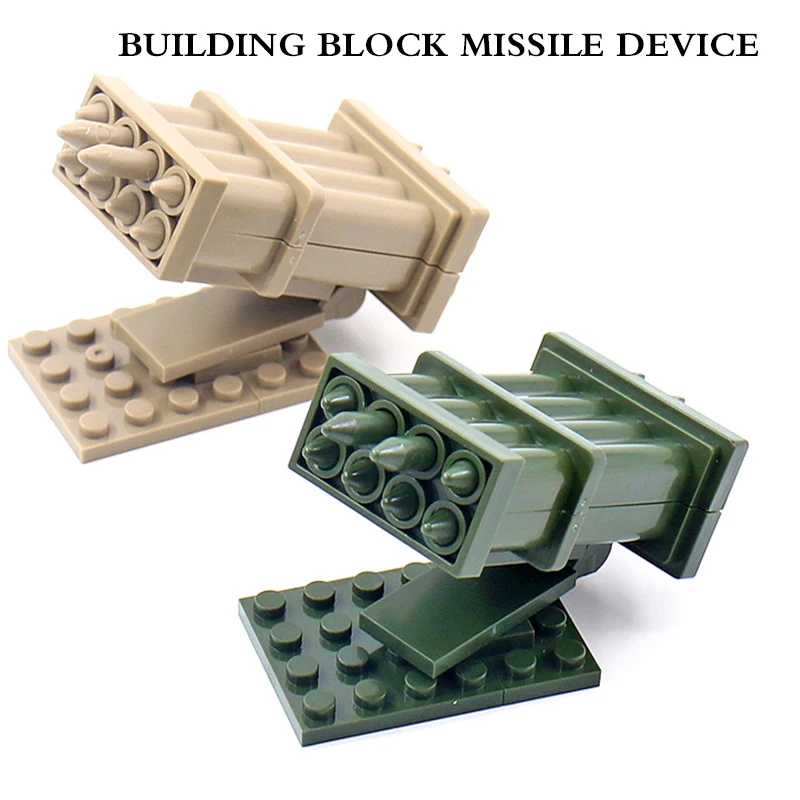 Конструктор MOC Rocket Gun сборочное оборудование набор кирпичей военная бомба