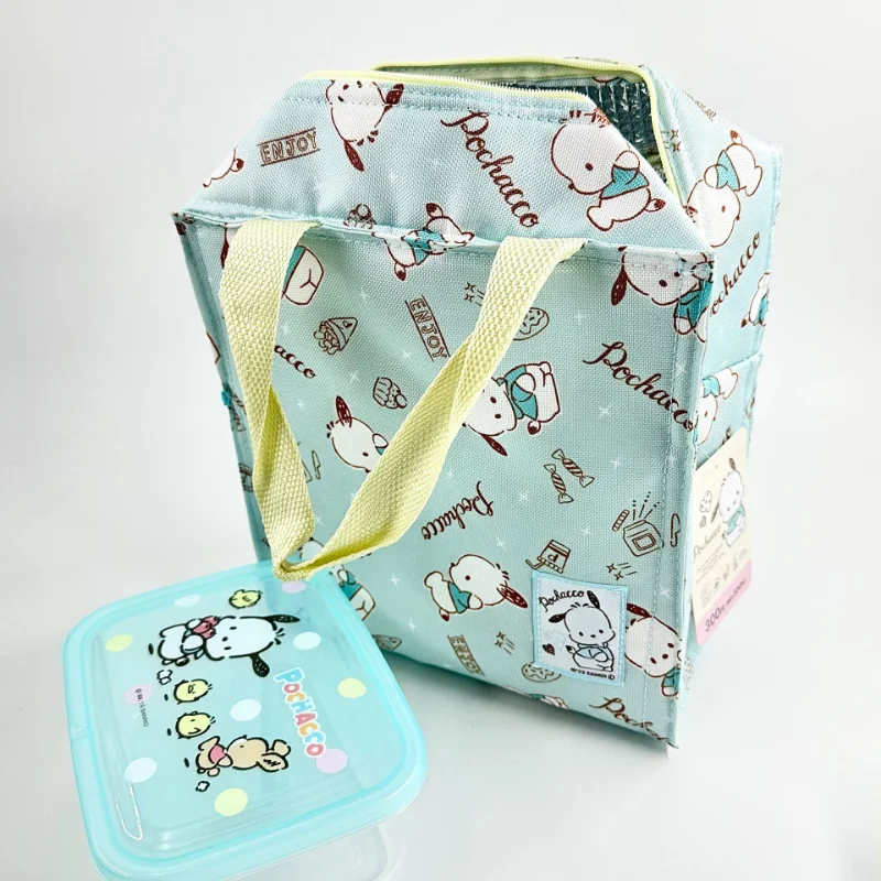 

Sanrio Pochacco Thermal Lunch Box Fresh Cooler Holder Bag Anime Canvas Portable School Office Picnic Men Women Container Pouch