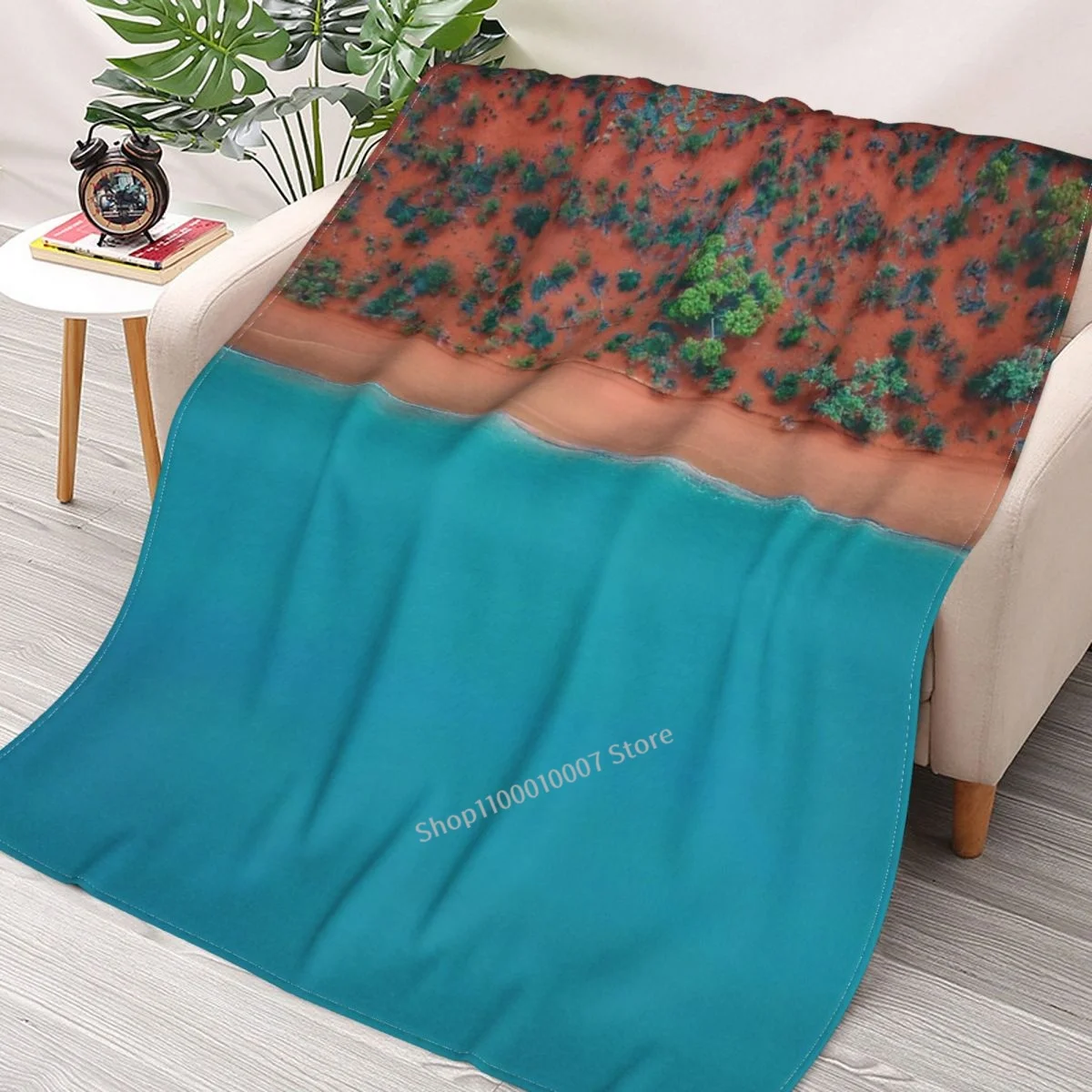 

Broome Australian Beaches Aerial Throw Blanket 3D printed sofa bedroom decorative blanket children adult Christmas gift