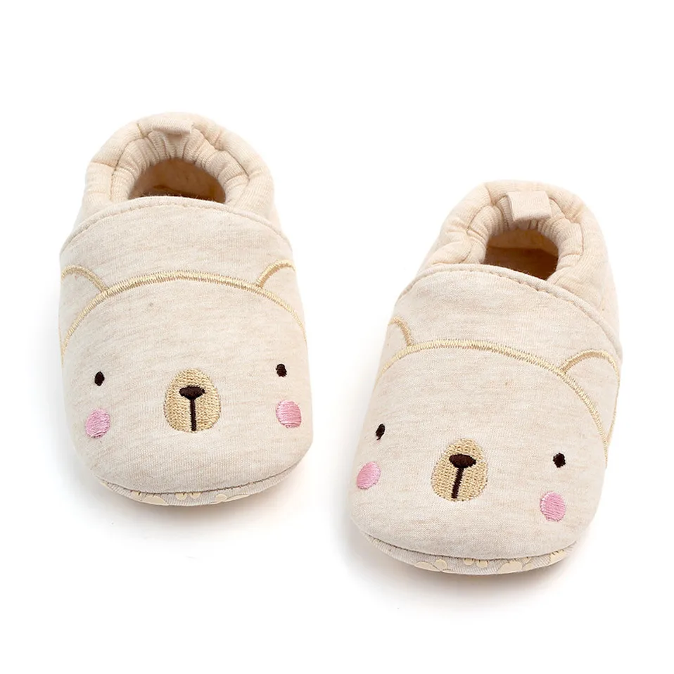 

Infant Baby Boys Girls Slippers Soft Sole Non slip Crib Shoes Cute Animal Winter Warm Booties Cartoon Mouse First Walkers