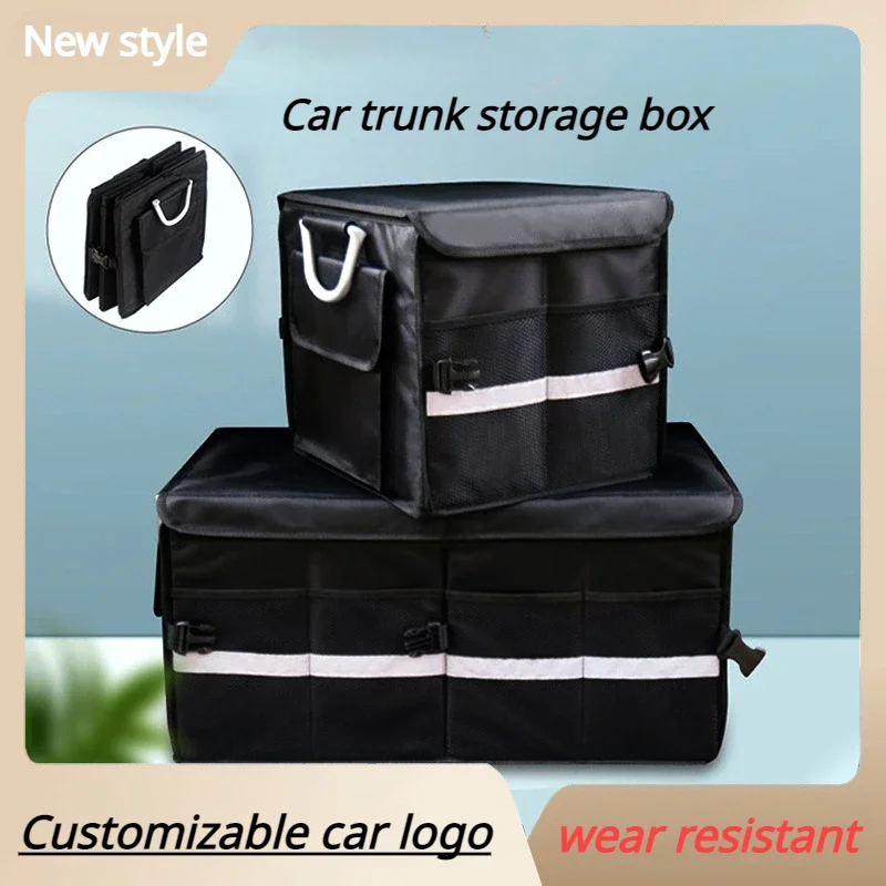 

Car Trunk Organizer Box Extra Large Capacity Auto Multiuse Tools Bag Stowing Tidying Home Storage Folding for Accessories