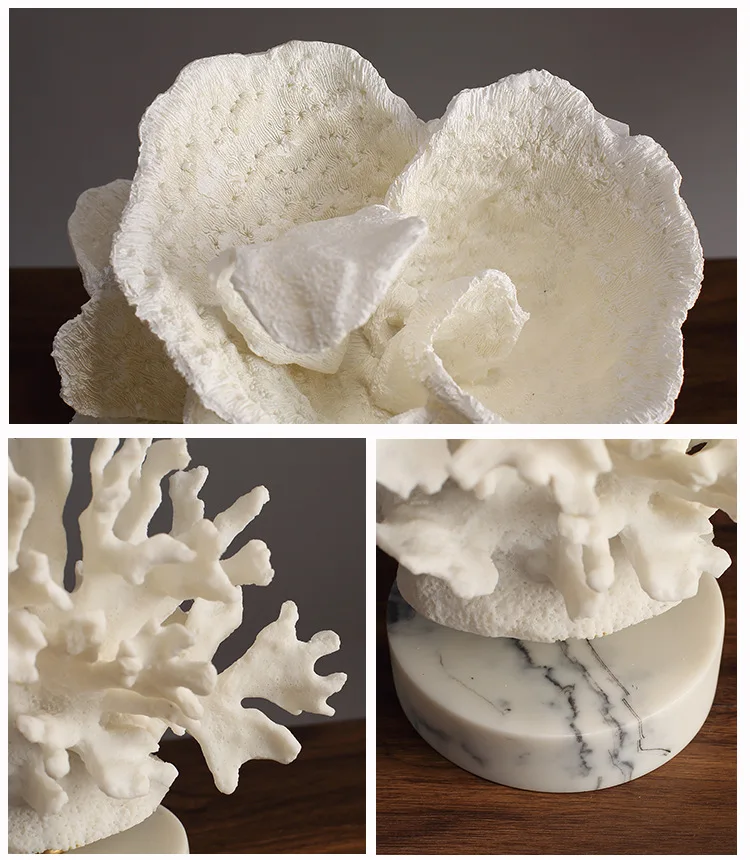 Украшение из коралловой смолы в скандинавском стиле простая модель для гостиной