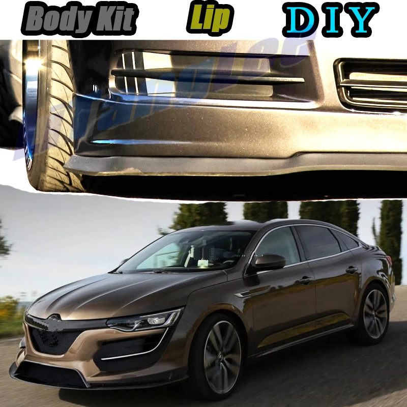 

Car Bumper Lip Front Spoiler Skirt Deflector For Renault Talisman Samsung SM6 Tune Car Modified Body Kit VIP Hella Flush Lips