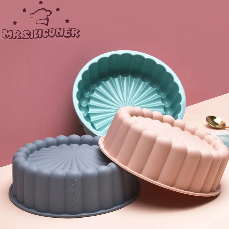 

3Pcs/Set Charlotte Cake Pan Round Silicone Cakes Pan Sponge Flan Mold Strawberry Shortcake Baking Pan Silicone Molds Cake Mould
