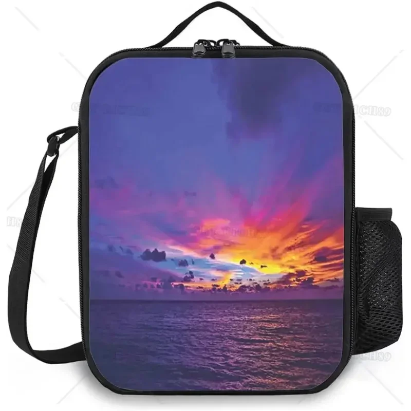 Портативный Ланч-бокс Aurora Solar с изображением звездного неба для мужчин и женщин