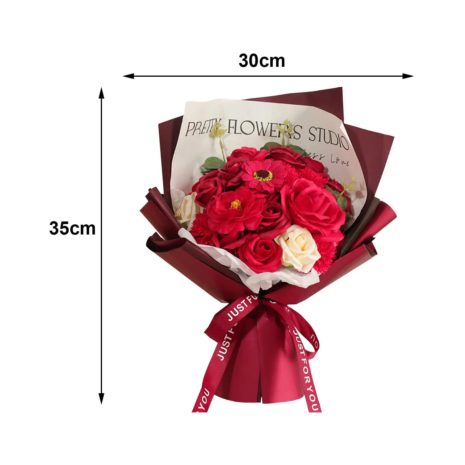 Букет цветов на День святого Валентина подарки для нее центральные части мыло