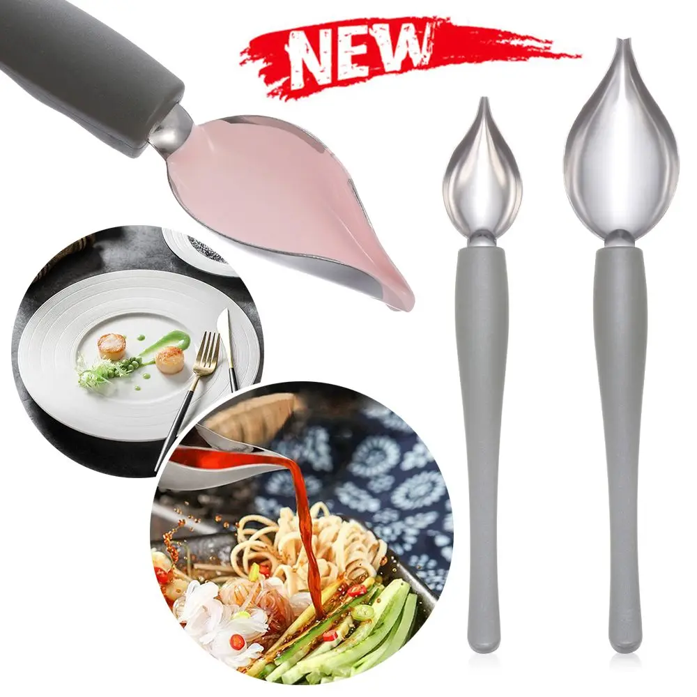 Декоративная ложка-карандаш для соуса из нержавеющей стали