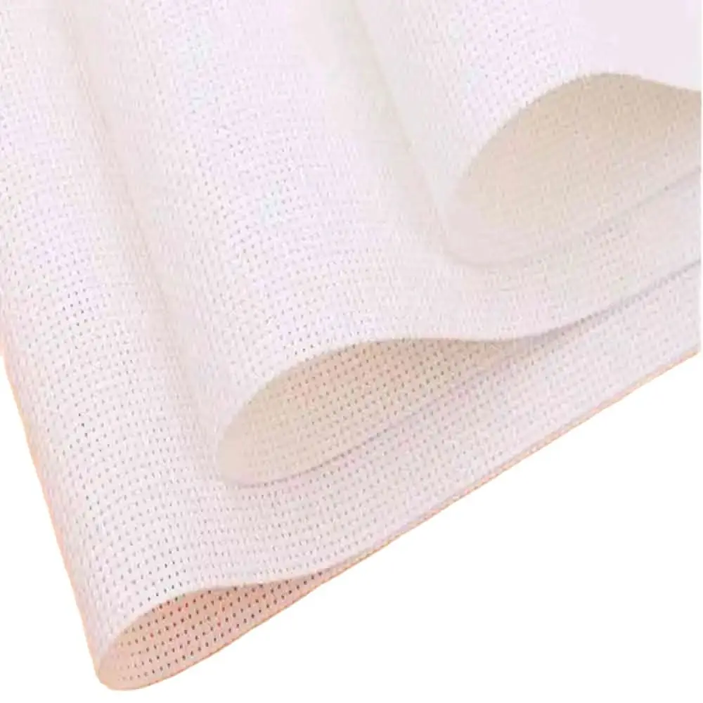 

Top Quality 14CT white 2 strands Plastic Aida Cloth for Cross Stitch Embroidery Fabric,14CT Plastic Cross Stitch Cloth S0072H