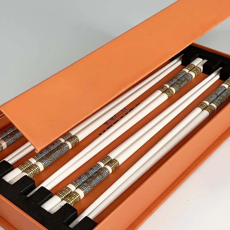 Pаспродажа 6 пар/набор, керамические палочки для еды Продажа 6 пар/набор, керамические палочки для еды