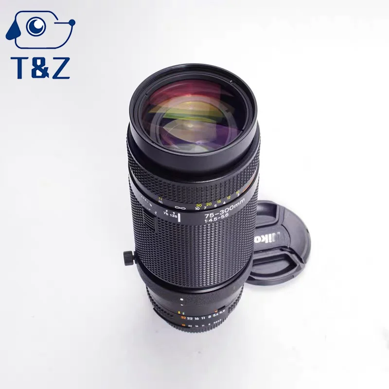 98% новый оригинальный объектив AF 75-300 мм F4.5-5.6 для объективов Nikon D7000 D90 с байонетом