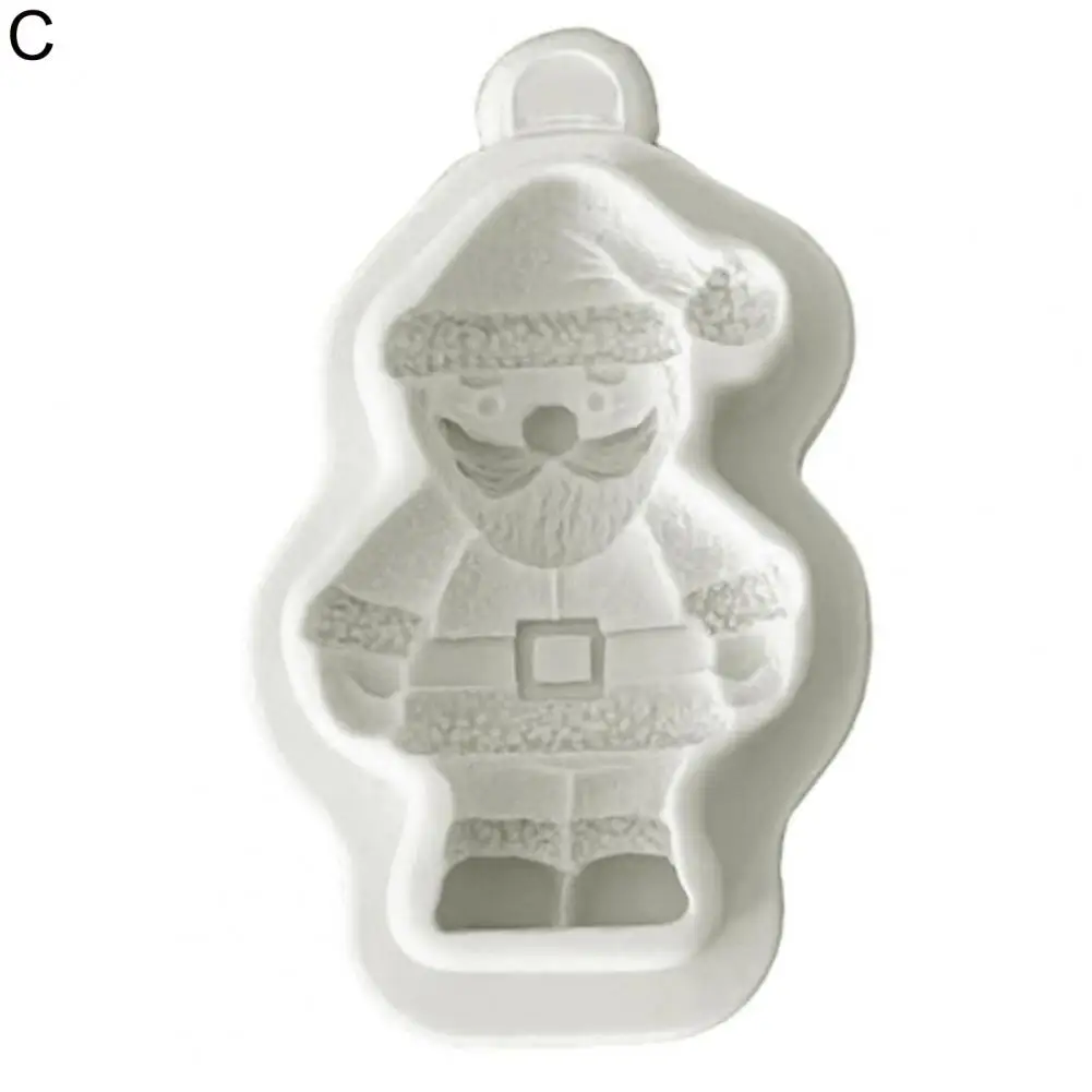 

Гибкая уникальная 3D форма для шоколада с Санта Клаусом, мягкая форма для шоколада, не содержит Бисфенол А, для дома