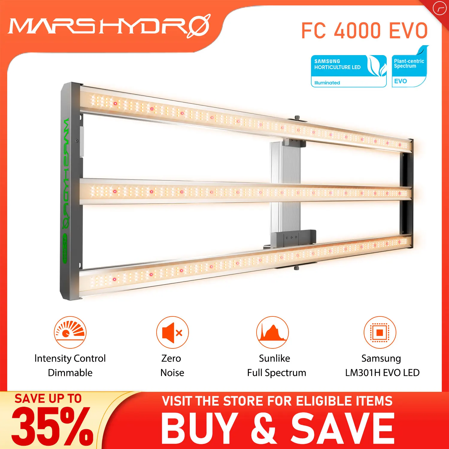 

Mars Hydro FC 4000 EVO светодиодная фитолампа