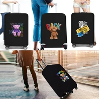thicker luggage cover suitcase protective cover for trunk case apply to 18 28 cute bear printed suitcase travel accessories