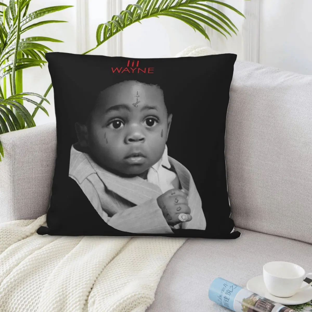 Lil Wayne Мужская Baby Pic Кружка Средний Рэп Хип-Хоп Черный M Графика Женщины Мужчины