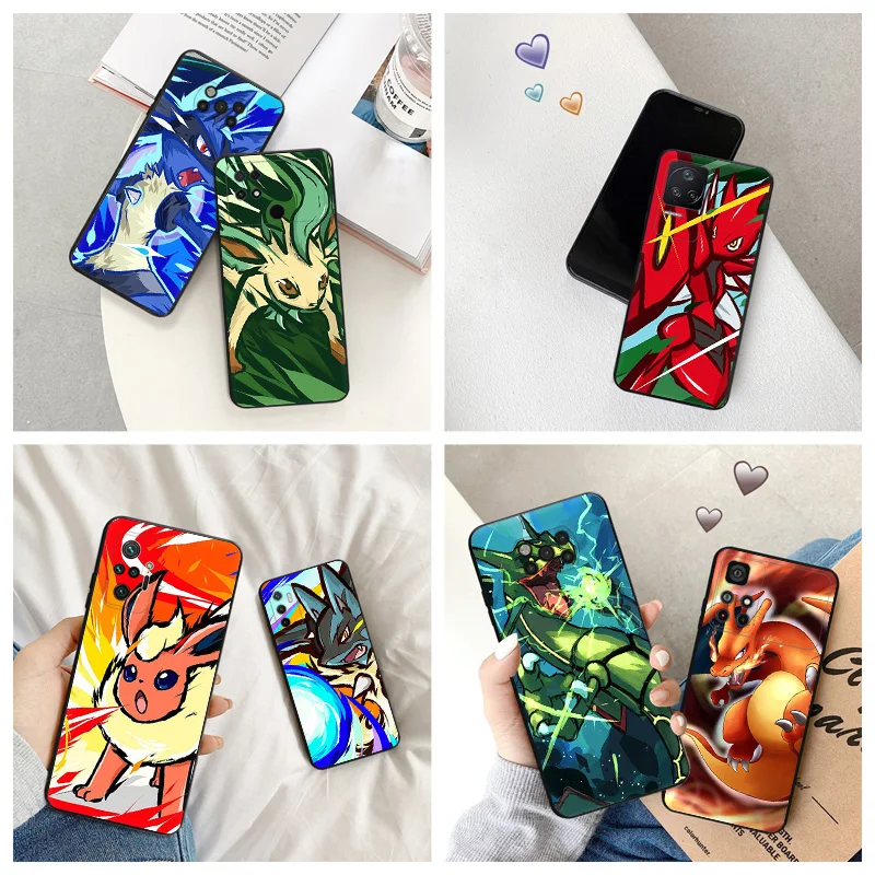 Силиконовый черный чехол для телефона Xiaomi Mi Poco C61 F5 F4 GT F3 F1 X4 X3 X5 M3 M4 Pro M5 M5S C51 C50 C40 Elf