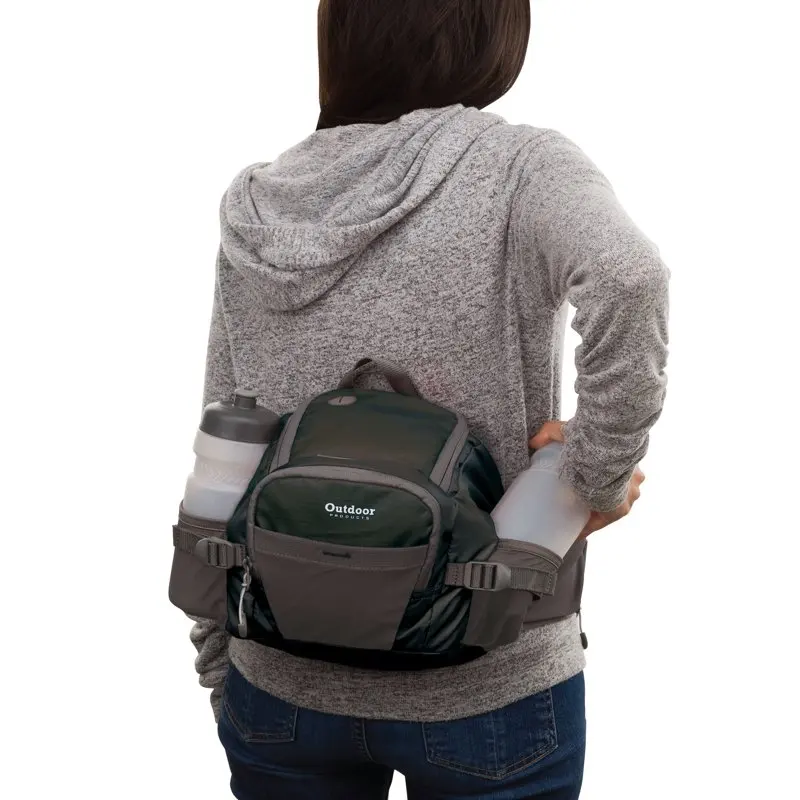 Outdoor Products Sonora 8.5 Ltr Waist Pack Fanny Pack Waist Pouch, Green, Unisex