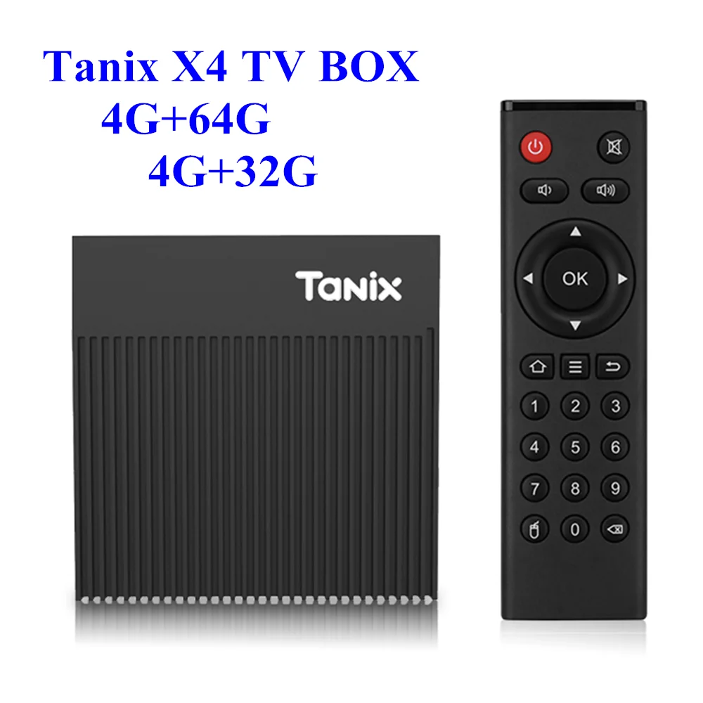 Оригинальная ТВ-приставка Tanix X4 Android 11 0 Amlogic S905X4 4 ГБ 32 64 Гб 3D AV1 BT 2 4G 5G Wifi 4K HD