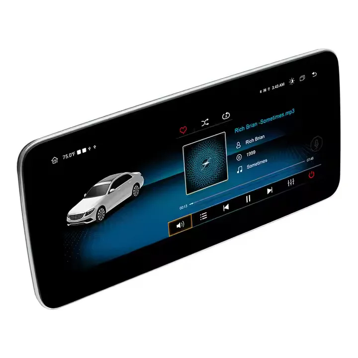 Автомобильный мультимедийный сенсорный экран 10 25 дюйма 1920*720 Android 12 для Benz A Class W176