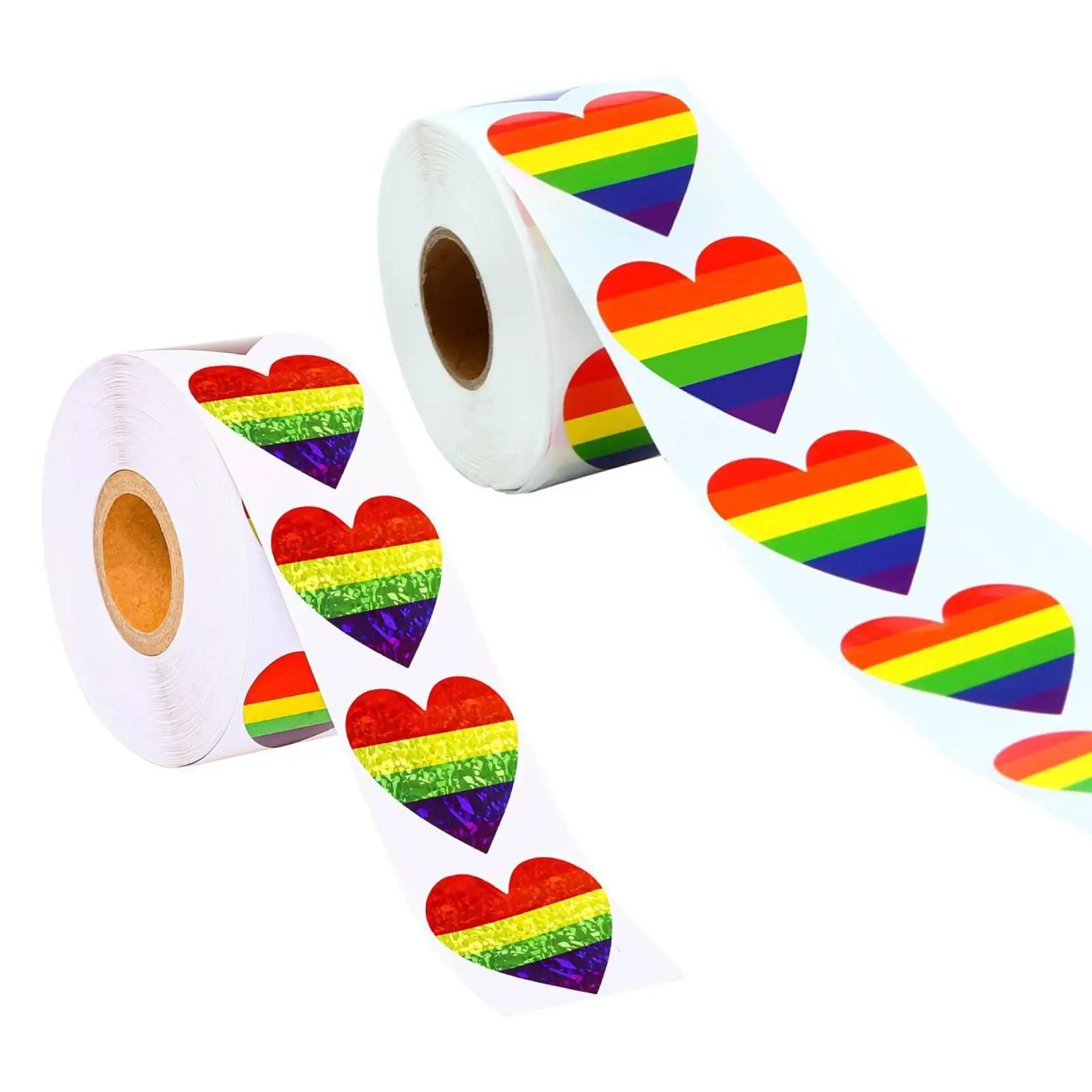 

Heart Shaped Sticker Labels, 1.5'' Diameter, 500 per Roll, 2 Rolls, 1.5 inch