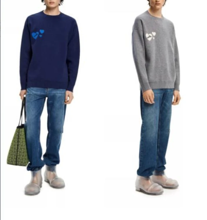 

133181 133182 133183 Classic Trendy Luxury Designer Cloth Women Men Unisex Love Letter Logo Vintage Knitted Top Casual Sweater