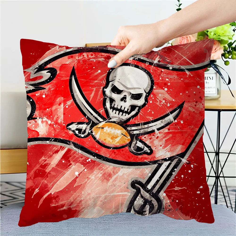 Декоративная Наволочка Tampa Bay B-buccaneers-s Квадратный Чехол Для Подушки Полиэстер