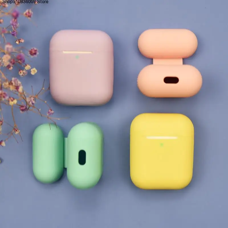 

1PCS Silicone TPU Bluetooth Wireless Earphone Case Protective Cover Skin Accessories For Apple Airpods Charging Box Bags Sleeve