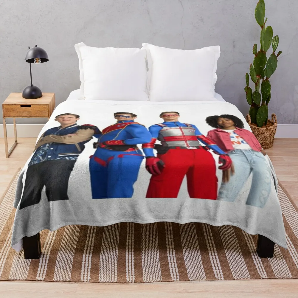 

Cast of Henry Danger Throw Blanket Soft Blanket Fluffy Shaggy Warm Bed Fashionable Blankets For Baby Cotton Sofa Throw