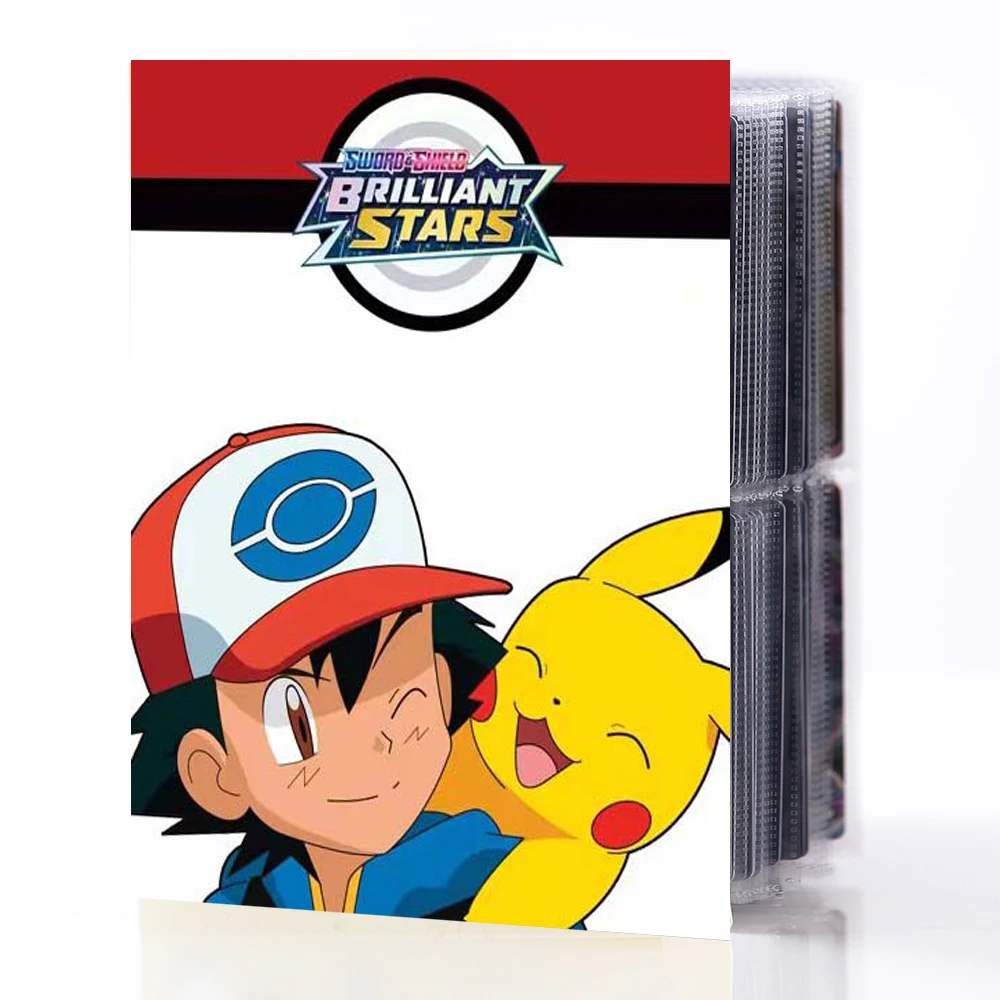 

240Pcs Holder Collections Pokemon Cards Album EX Book Game Mewtwo Map GX Binder Folder Top Loaded List Toy Birthday Gift For Kid
