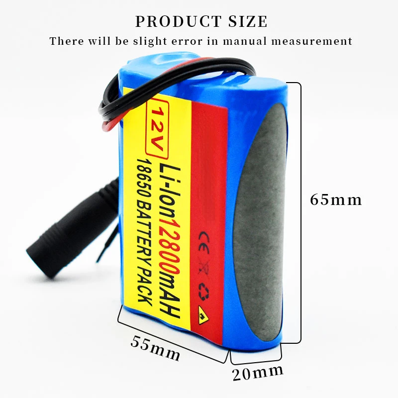 

Высококачественная защитная пластина аккумуляторная батарея 12 В 12800 мАч 18650 литий-ионная батарея в постоянного тока 4 ач с BMS + зарядным устро...