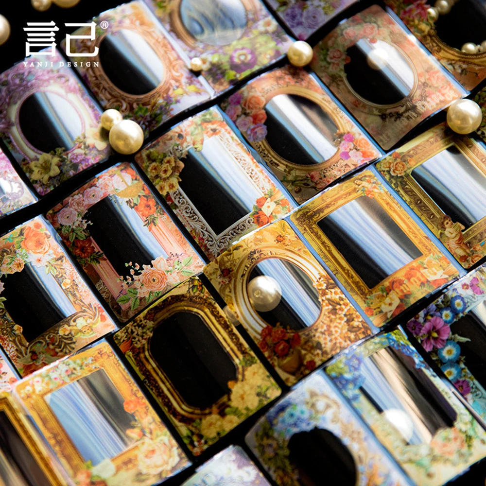 

Креативная декоративная лента с цветочным окошком для скрапбукинга