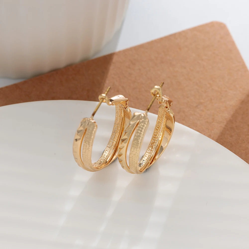 

Jaeeyin 2021 Classic Cross Chunky Gold Hoops Earrings Pattern Statement Large Dangle Jewelry Gift For Women Lady New Arrivals