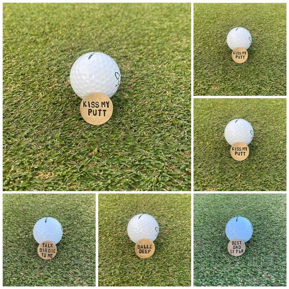 

Easily Use High Quality Wear Resistant Golf Ball Markers Multi Styles Golf Cap Marker Sturdy for Golf Court