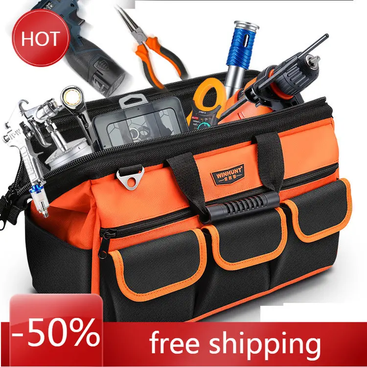 

Suitcase Multifunction Tools Bag Canvas Wera Tools Bag Electrician Hardware Professional Organizador Tools Packaging DI50GJB