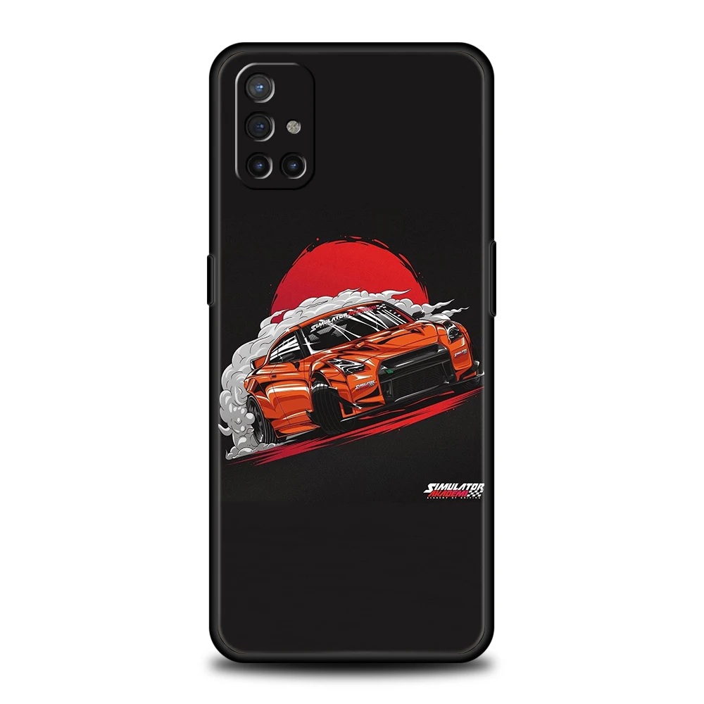 JDM Sports Car Silicone Case For Oneplus 10 Nord N100 N200 N10 2 CE Z 7 8 9 9RT 9R 7T 8T Pro 5G Luxury Shockproof Shell Fundas
