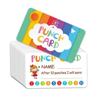 10 30pcs punch cards for kids classroom school homeschool early learning teachers supplies motivational prize hole punched cards
