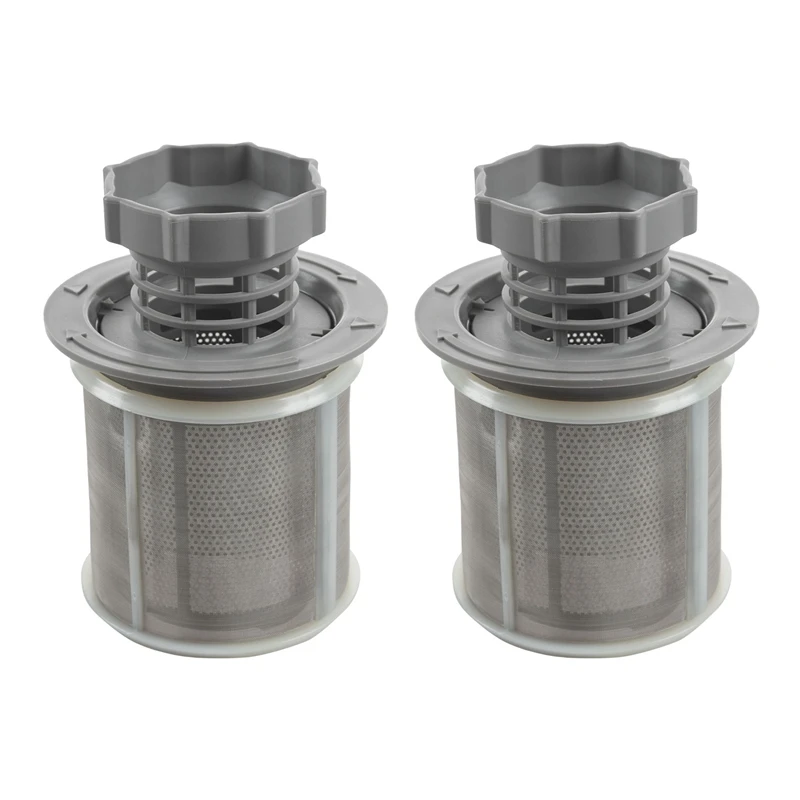 

2X 2 Part Dishwasher Mesh Filter Set Grey PP For Dishwasher 427903 170740 Series Replacement For Dishwasher