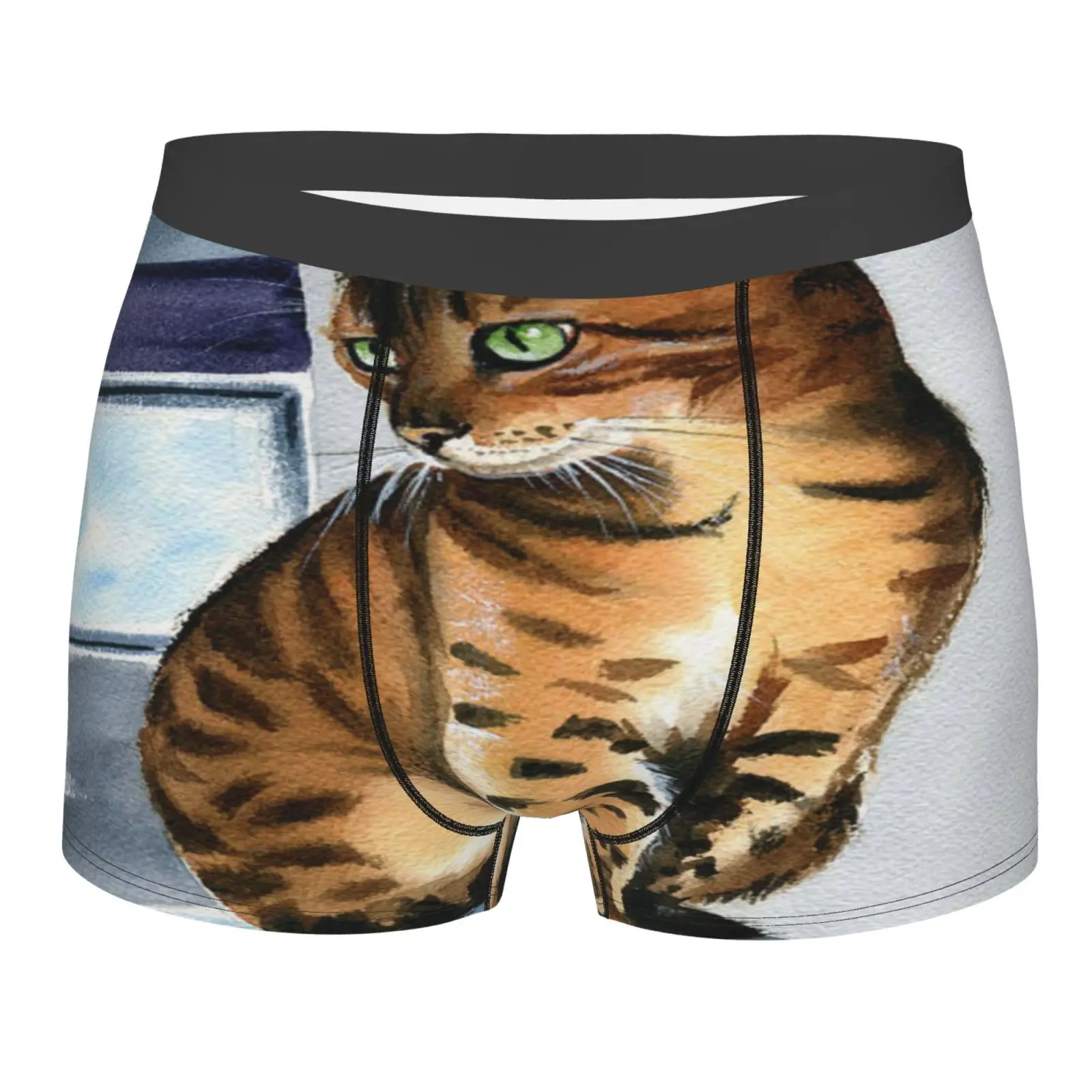 

Bengal Cat 206 Men's Panties Teen Boy Black Men White For Men Women Underwear Multipack Stretch Underwear Men's Panties Bundle