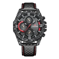 2022 fake three eyes waterproof carbon fiber supercar racing watches military watch men sports watch fashion automatic watches