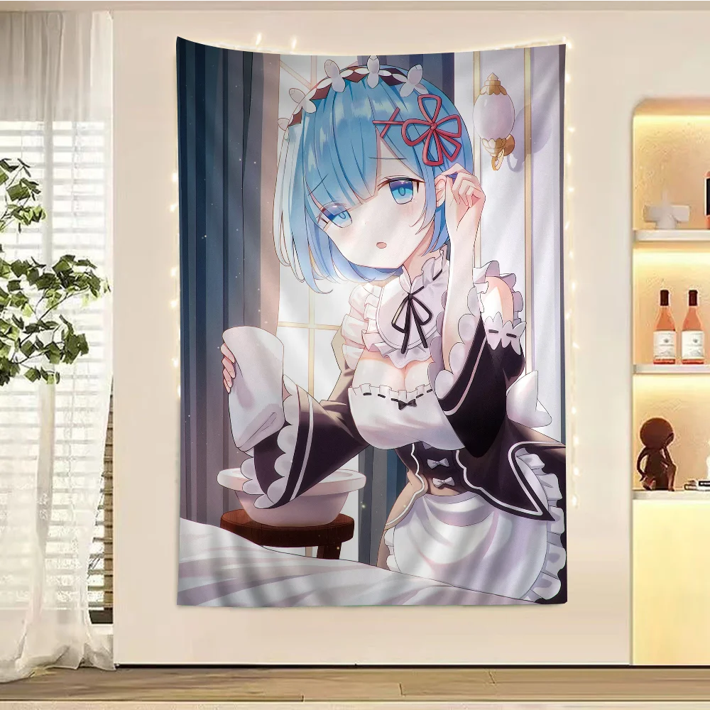 Rem R-ReZ-zero гобелен с героями мультфильмов искусство научной фантастики домашний