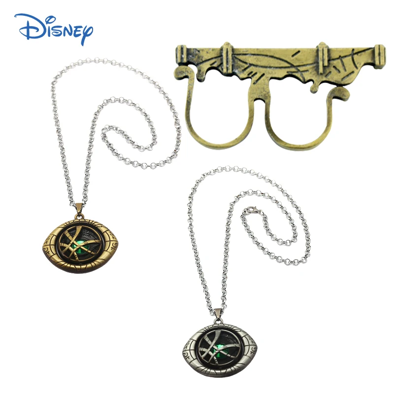 

Disney Marvel Anime Doctor Strange Sling Ring Viking Rings Eye of Agamotto Metal Avengers Action Figure Collection Figurine Toy