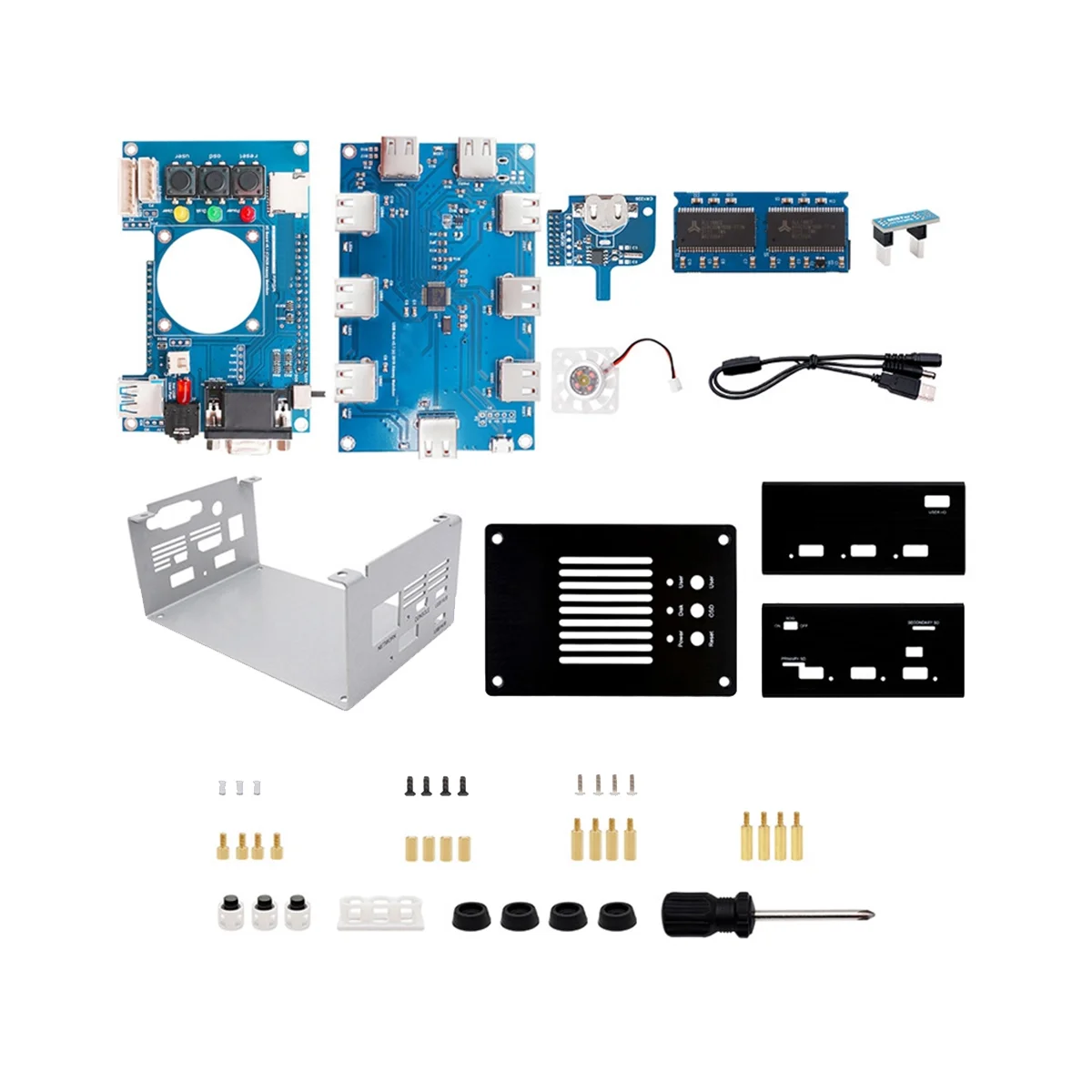 

Для mr FPGA 128MB системная плата V2.9 + usb-хаб V2.1 с DIY металлическим фотоэлементом для Terasic мистер чехол FPGA (черный)