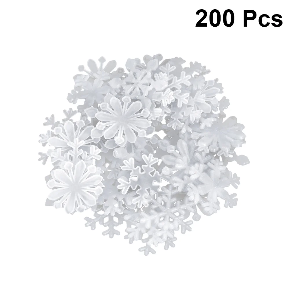 

200pcs White Fluorescent 3d Window Stickers Creative Luminous Mural Decals Removable Wall Decals