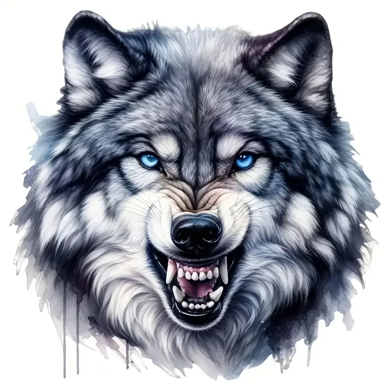 

Наклейки для туалета с головой волка