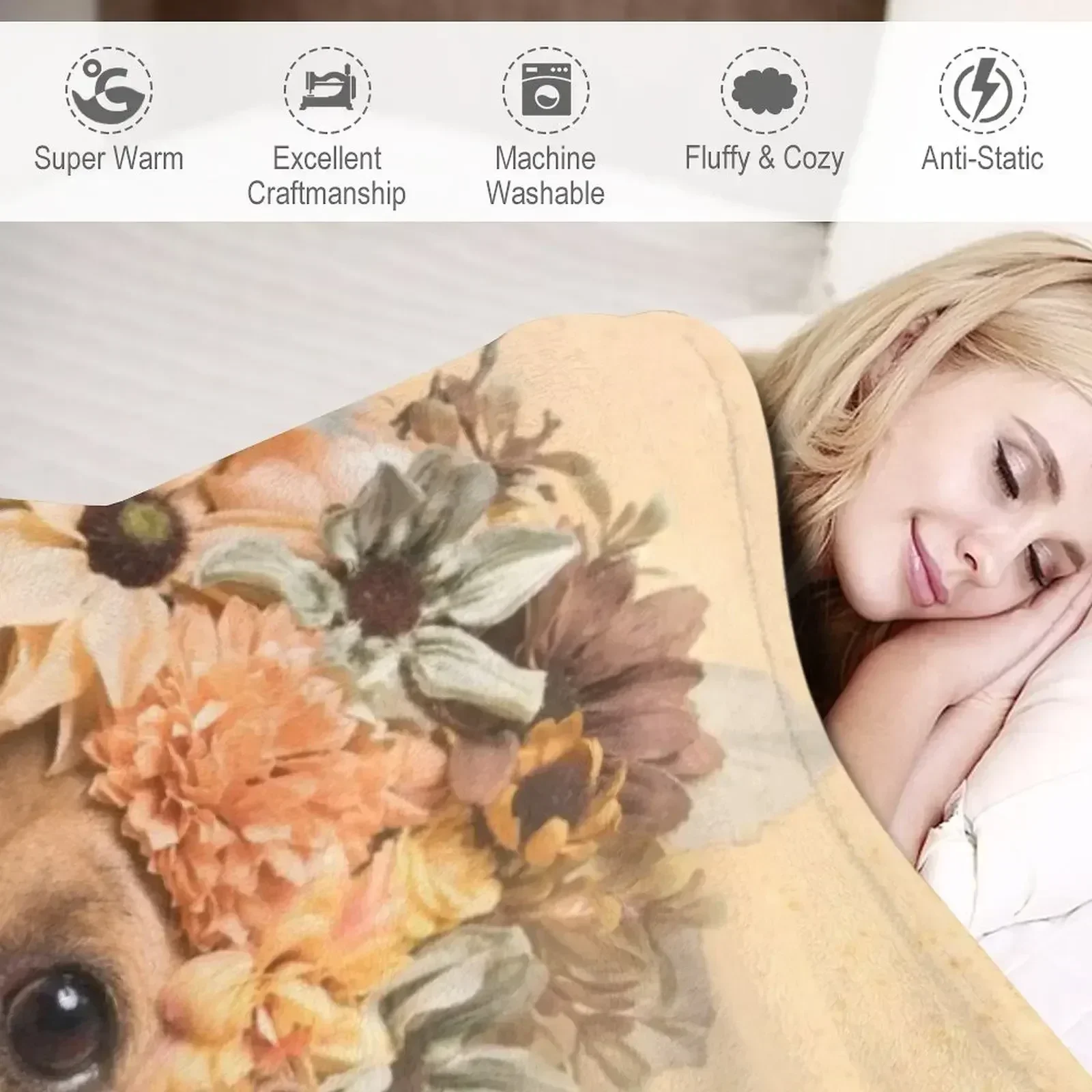 Одеяло Flower Power Bubba тяжелое для сна плюшевые одеяла кровати
